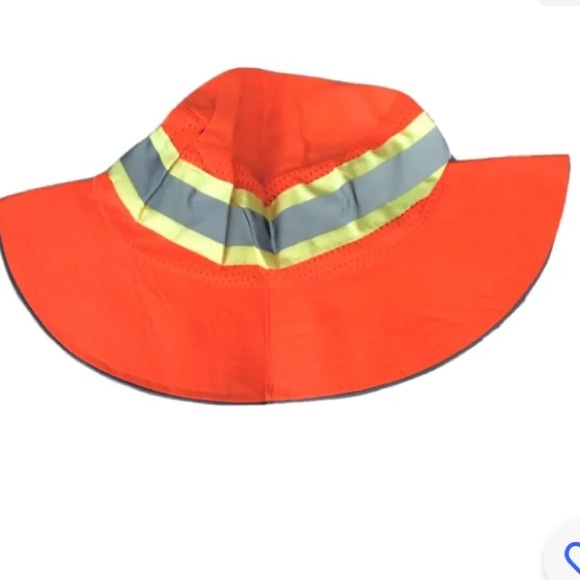 💜 Bundle 2 Safety Booney Hi Viz Reflective Tape Hunting Fishing Hat - Picture 4 of 10